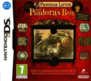 Professor Layton and Pandora's Box (Europe) box cover front